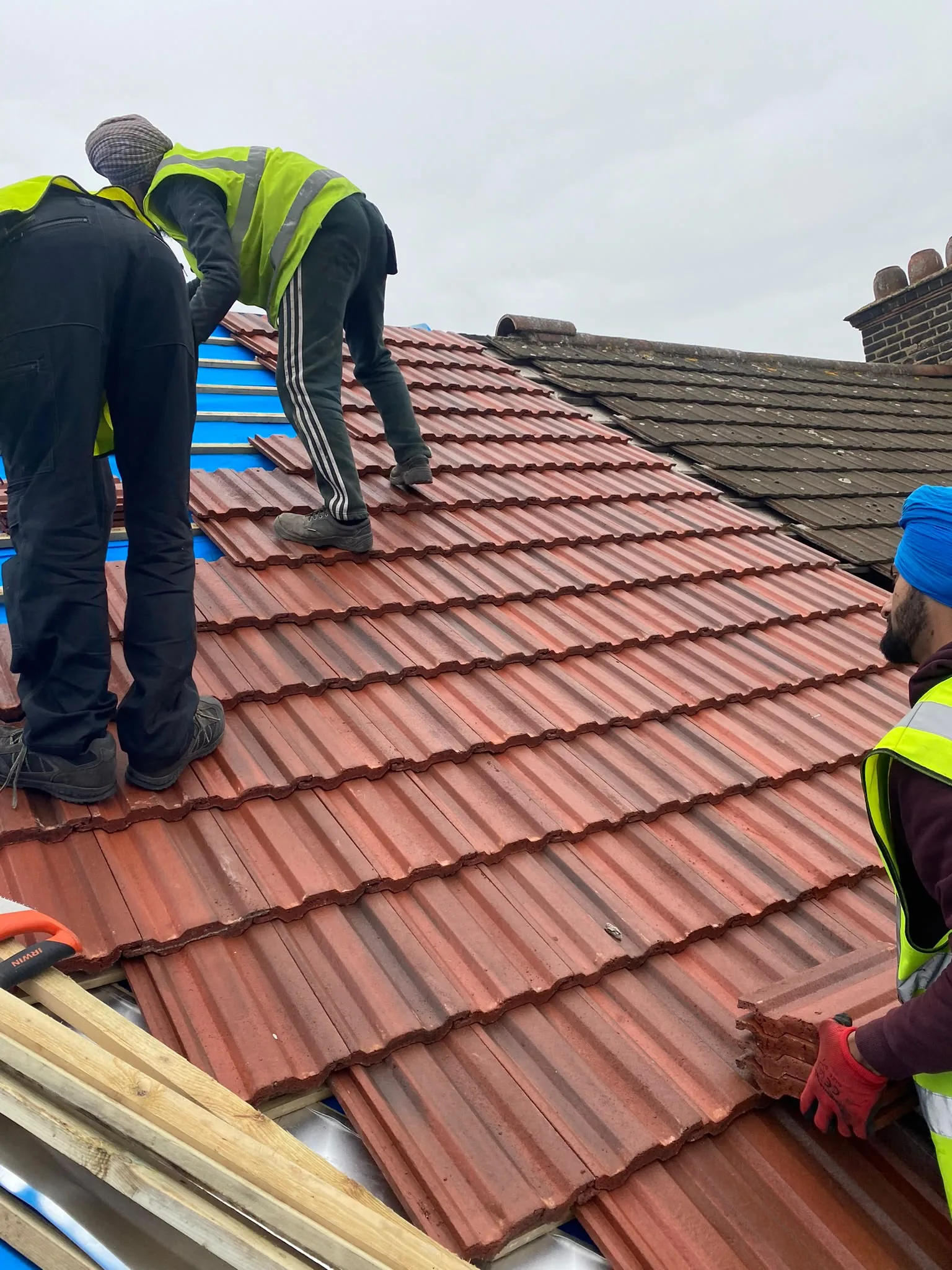 Roofing work carried out by A to Z Roofing & Building on a London property