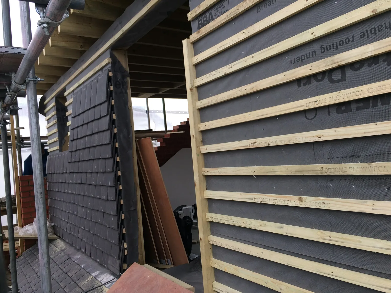 Brickwork and structural detail on a London property